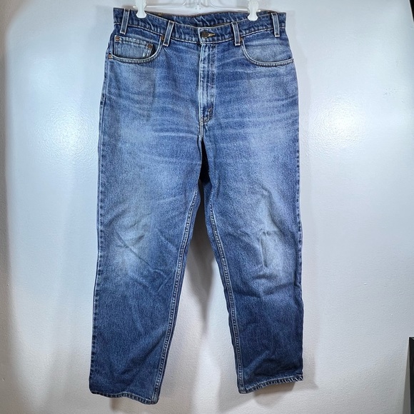 Levis 550 Vintage 90’s Men’s Relaxed Fit Jean Pants Sz 36x30 - Picture 2 of 14